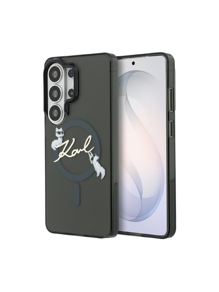 Karl Lagerfeld Karl Lagerfeld IML Choupette Karl Script Logo Magnetický Zadný Kryt pre Samsung Galaxy S26 Ultra Black