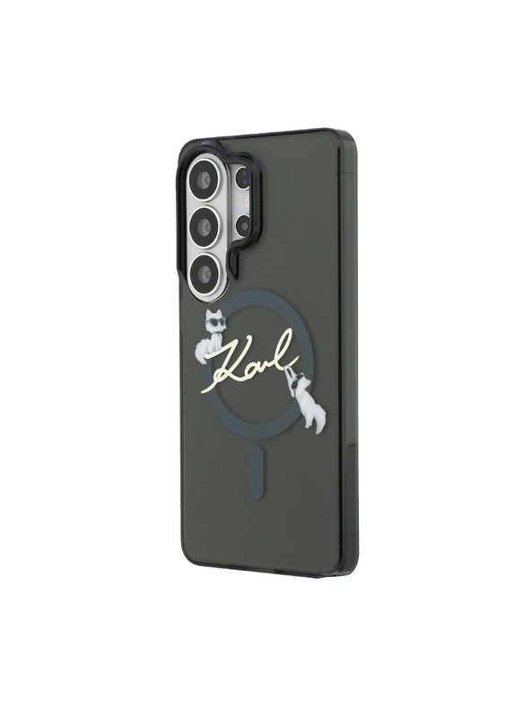 Karl Lagerfeld Karl Lagerfeld IML Choupette Karl Script Logo Magnetický Zadný Kryt pre Samsung Galaxy S26 Ultra Black