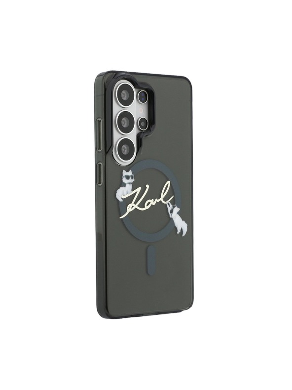 Karl Lagerfeld Karl Lagerfeld IML Choupette Karl Script Logo Magnetický Zadný Kryt pre Samsung Galaxy S26 Ultra Black
