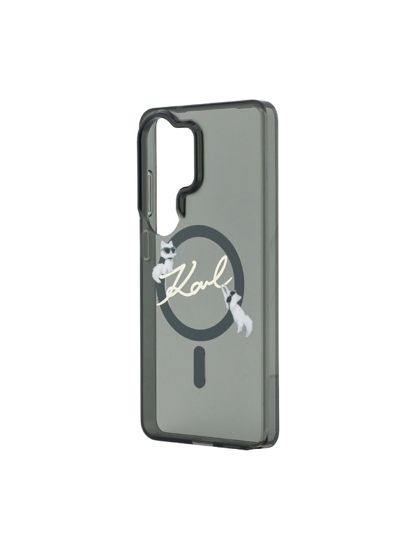 Karl Lagerfeld Karl Lagerfeld IML Choupette Karl Script Logo Magnetický Zadný Kryt pre Samsung Galaxy S26 Ultra Black