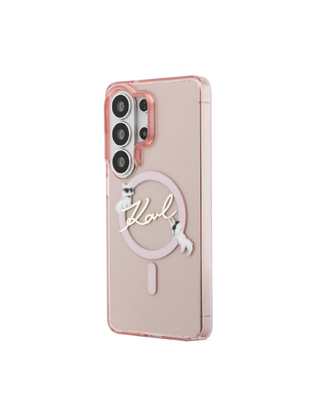 Karl Lagerfeld Karl Lagerfeld IML Choupette Karl Script Logo Magnetic Zadný kryt pre Samsung Galaxy S26 Ultra Pink