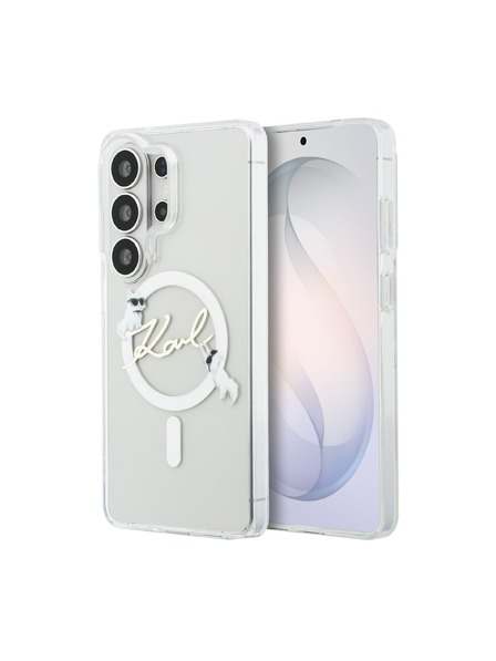 Karl Lagerfeld Karl Lagerfeld IML Choupette Karl Script Logo Magnetic Zadný kryt pre Samsung Galaxy S26 Ultra Transparent