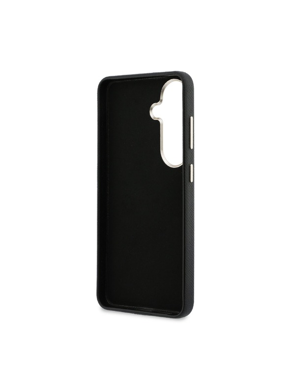 Guess Guess PU Grained 4G Resin Metal Logo Zadný kryt pre Samsung Galaxy S26+ Black