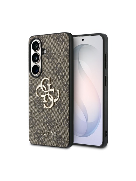 Guess Guess PU 4G Metal Logo Zadný kryt pre Samsung Galaxy S26+ Brown