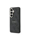 Guess Guess PU Leather 4G Gold Frame Magnetic Zadný kryt pre Samsung Galaxy S26+ Black