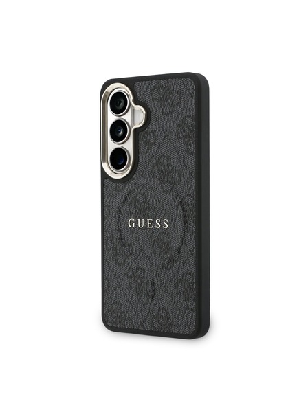 Guess Guess PU Leather 4G Gold Frame Magnetic Zadný kryt pre Samsung Galaxy S26+ Black