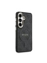 Guess Guess PU Leather 4G Gold Frame Magnetic Zadný kryt pre Samsung Galaxy S26+ Black