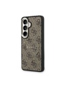 Guess Guess PU Leather 4G Gold Frame Magnetic Zadný kryt pre Samsung Galaxy S26+ Brown