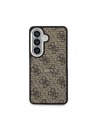 Guess Guess PU Leather 4G Gold Frame Magnetic Zadný kryt pre Samsung Galaxy S26+ Brown