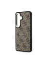 Guess Guess PU Leather 4G Gold Frame Magnetic Zadný kryt pre Samsung Galaxy S26+ Brown