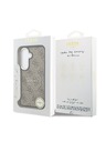 Guess Guess PU Leather 4G Gold Frame Magnetic Zadný kryt pre Samsung Galaxy S26+ Brown