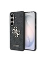 Guess Guess PU 4G Metal Logo Zadný kryt pre Samsung Galaxy S26+ Grey