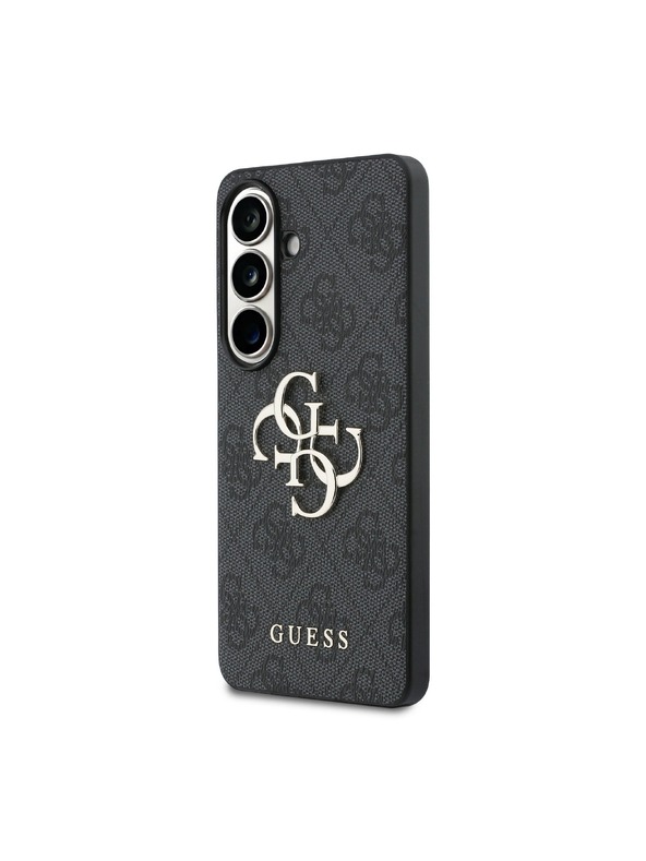 Guess Guess PU 4G Metal Logo Zadný kryt pre Samsung Galaxy S26+ Grey