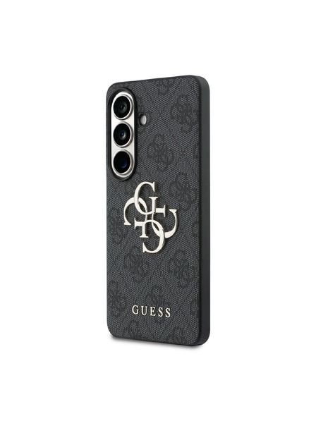 Guess Guess PU 4G Metal Logo Zadný kryt pre Samsung Galaxy S26+ Grey