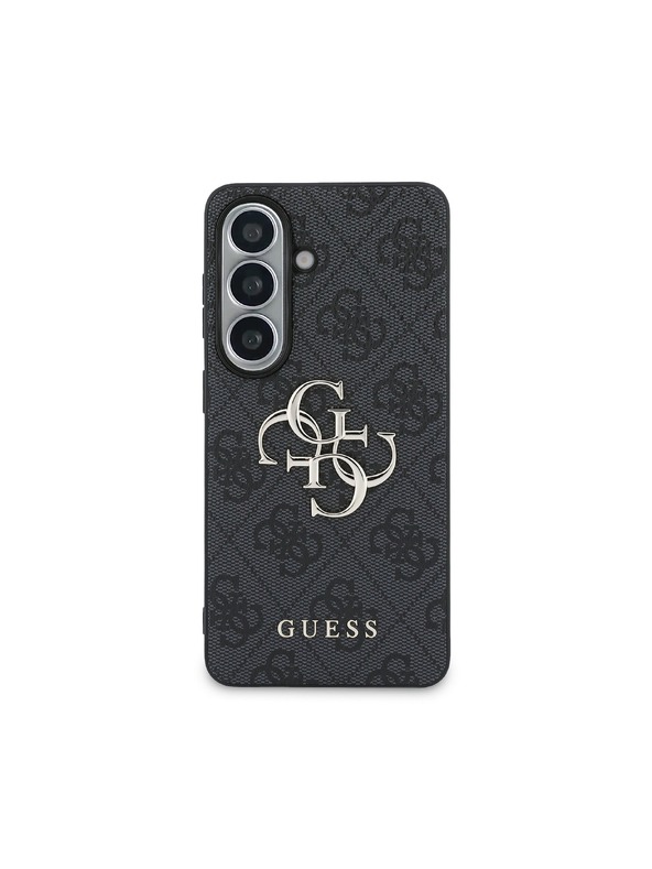 Guess Guess PU 4G Metal Logo Zadný kryt pre Samsung Galaxy S26+ Grey