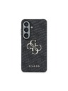 Guess Guess PU 4G Metal Logo Zadný kryt pre Samsung Galaxy S26+ Grey