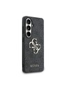 Guess Guess PU 4G Metal Logo Zadný kryt pre Samsung Galaxy S26+ Grey