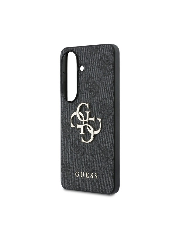 Guess Guess PU 4G Metal Logo Zadný kryt pre Samsung Galaxy S26+ Grey