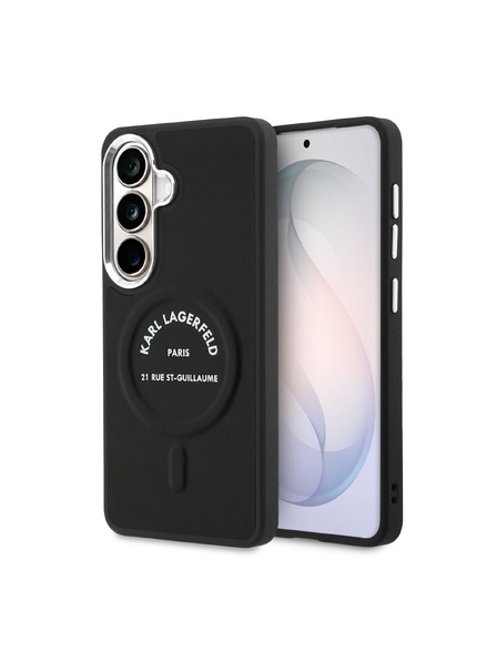 Karl Lagerfeld Karl Lagerfeld PU RSG Logo Magnetic Zadný kryt pre Samsung Galaxy S26+ Black