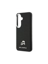 Karl Lagerfeld Karl Lagerfeld Grained PU Leather K&CH Heads Magnetic Zadný kryt pre Samsung Galaxy S26+ Black