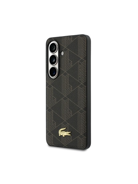 Lacoste Lacoste PVC Blend Monogram Gold Logo Magnetic Zadný kryt pre Samsung Galaxy S26+ Brown