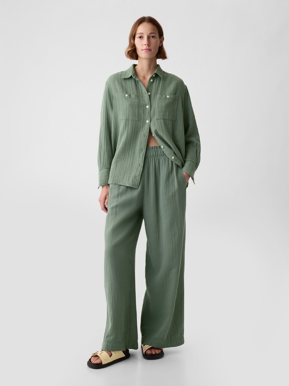 GAP Mušelínová košeľa oversize GAP