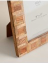 Marks & Spencer Fotorámček Marquetry, 5 × 7 palcov Marks & Spencer béžová