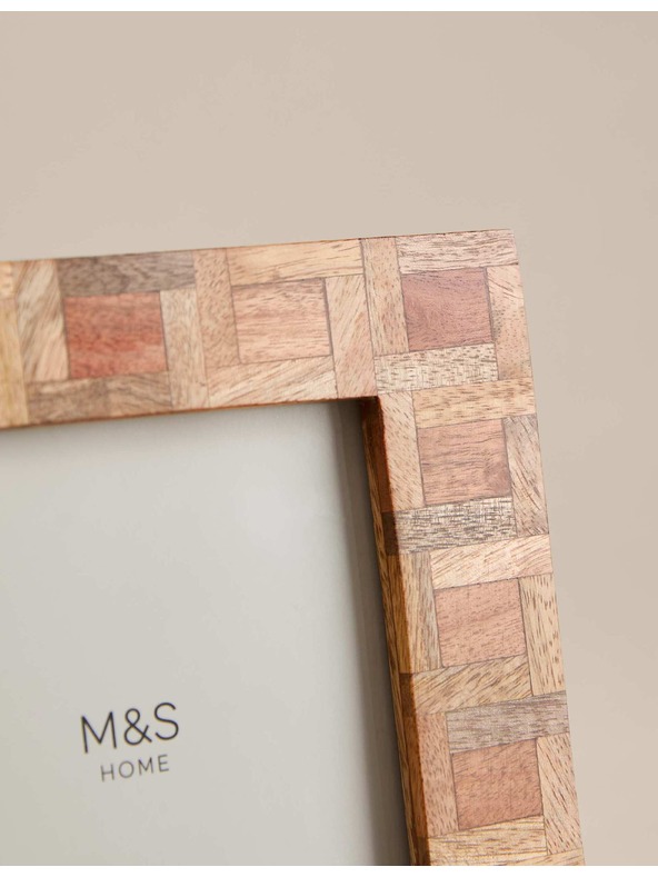 Marks & Spencer Fotorámček Marquetry, 5 × 7 palcov Marks & Spencer béžová
