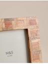 Marks & Spencer Fotorámček Marquetry, 5 × 7 palcov Marks & Spencer béžová