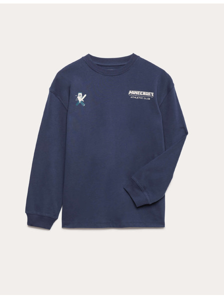 Marks & Spencer Top z čistej bavlny s motívom Minecraft™ (6–16 rokov) Marks & Spencer námornicka modrá