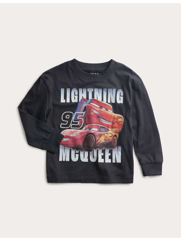 Marks & Spencer Tričko z čistej bavlny s dlhým rukávom Disney Cars™ (2–8 rokov) Marks & Spencer čierna