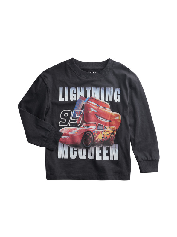 Marks & Spencer Tričko z čistej bavlny s dlhým rukávom Disney Cars™ (2–8 rokov) Marks & Spencer čierna