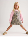 Marks & Spencer Dvojdielny džínsový outfit Leopard Pinny (2–8 rokov) Marks & Spencer hnedá