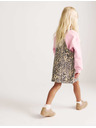 Marks & Spencer Dvojdielny džínsový outfit Leopard Pinny (2–8 rokov) Marks & Spencer hnedá