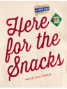 Marks & Spencer Top z čistej bavlny s nápisom "For The Snacks" (2–8 rokov) Marks & Spencer krémová