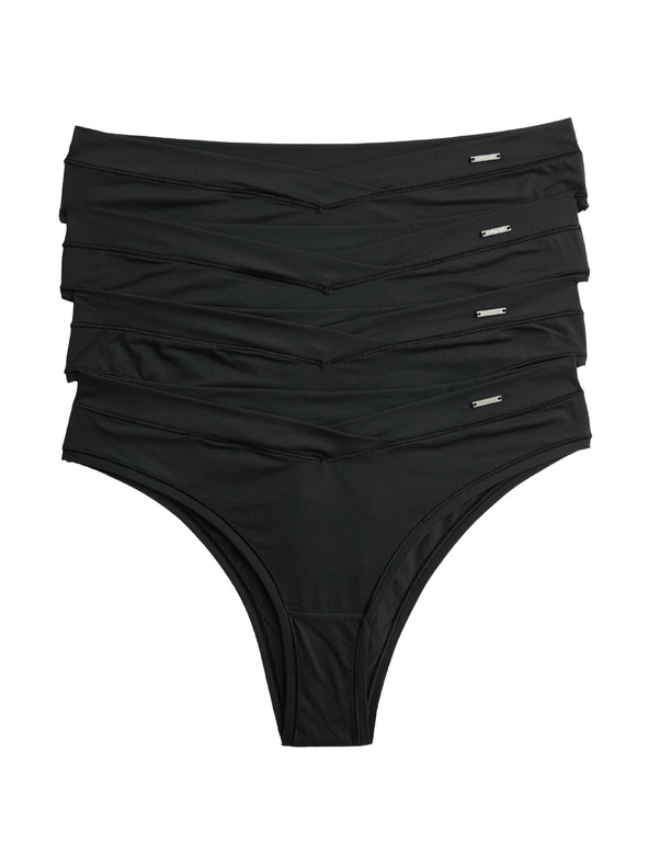 Marks & Spencer 4 ks brazílskych nohavičiek Flexifit™ Marks & Spencer čierna