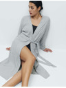 Marks & Spencer Príjemná rebrovaná prikrývka Marks & Spencer sivá