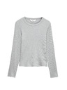 Marks & Spencer Pyžamový žebrovaný top s úpravou Cool Comfort™ z bavlny a modalu Marks & Spencer sivá
