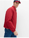 Marks & Spencer Bunda Harrington s vycpávkami a zipom Marks & Spencer červená