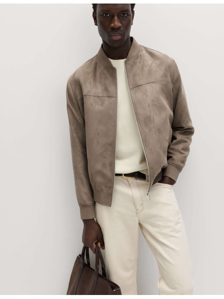 Marks & Spencer Bomber z umelého semišu Marks & Spencer hnedá
