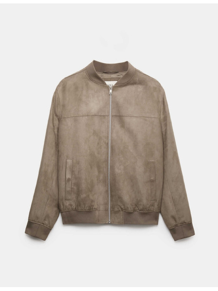Marks & Spencer Bomber z umelého semišu Marks & Spencer hnedá