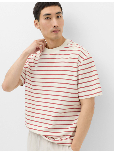 Marks & Spencer Tričko Breton s textúrou a vysokým podielom bavlny Marks & Spencer červená