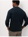 Marks & Spencer Pánske rebrované polo tričko z bavlnenej zmesi Marks & Spencer námornícka modrá