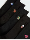 Marks & Spencer Ponožky s vysokým podielom bavlny a motívom Muppets™, 5 párov v balení Marks & Spencer čierna