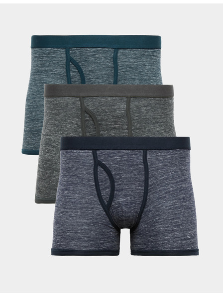 Marks & Spencer Bavlnené elastické boxerky s melírovaným efektom, sada 5 ks Marks & Spencer viacfarebná