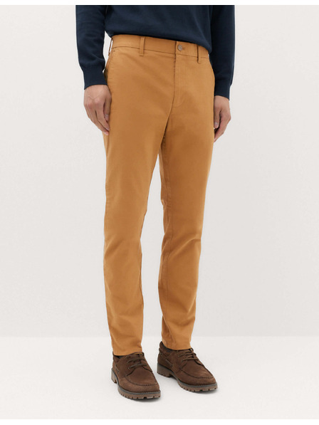 Marks & Spencer Strečové chino nohavice slim fit Marks & Spencer hnedé