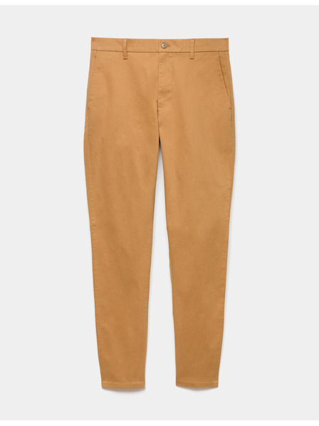 Marks & Spencer Strečové chino nohavice slim fit Marks & Spencer hnedé