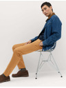 Marks & Spencer Strečové chino nohavice slim fit Marks & Spencer hnedé