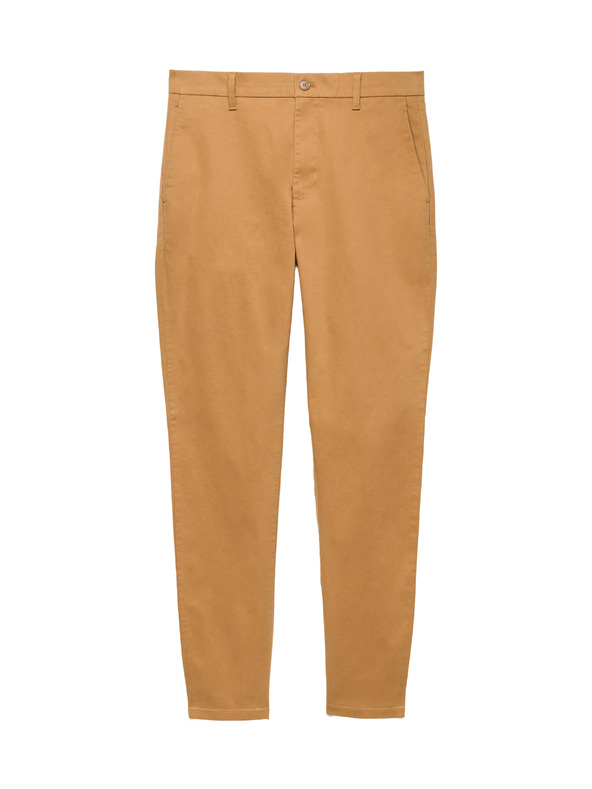 Marks & Spencer Strečové chino nohavice slim fit Marks & Spencer hnedé