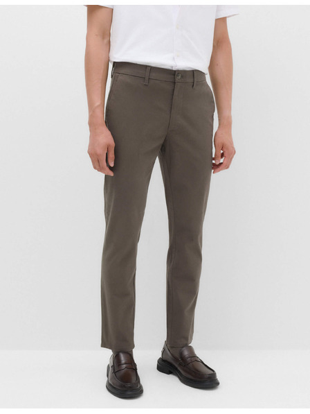Marks & Spencer Strečové chino nohavice slim fit Marks & Spencer hnedé